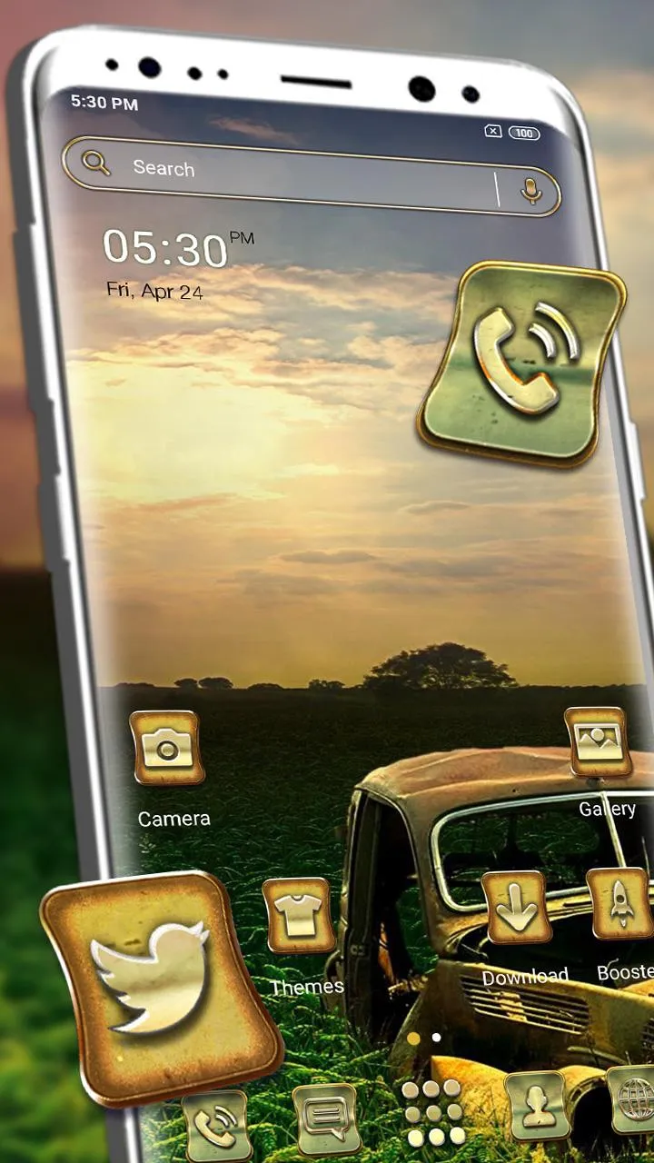 Rusty Car Landscape Themes | Indus Appstore | Screenshot