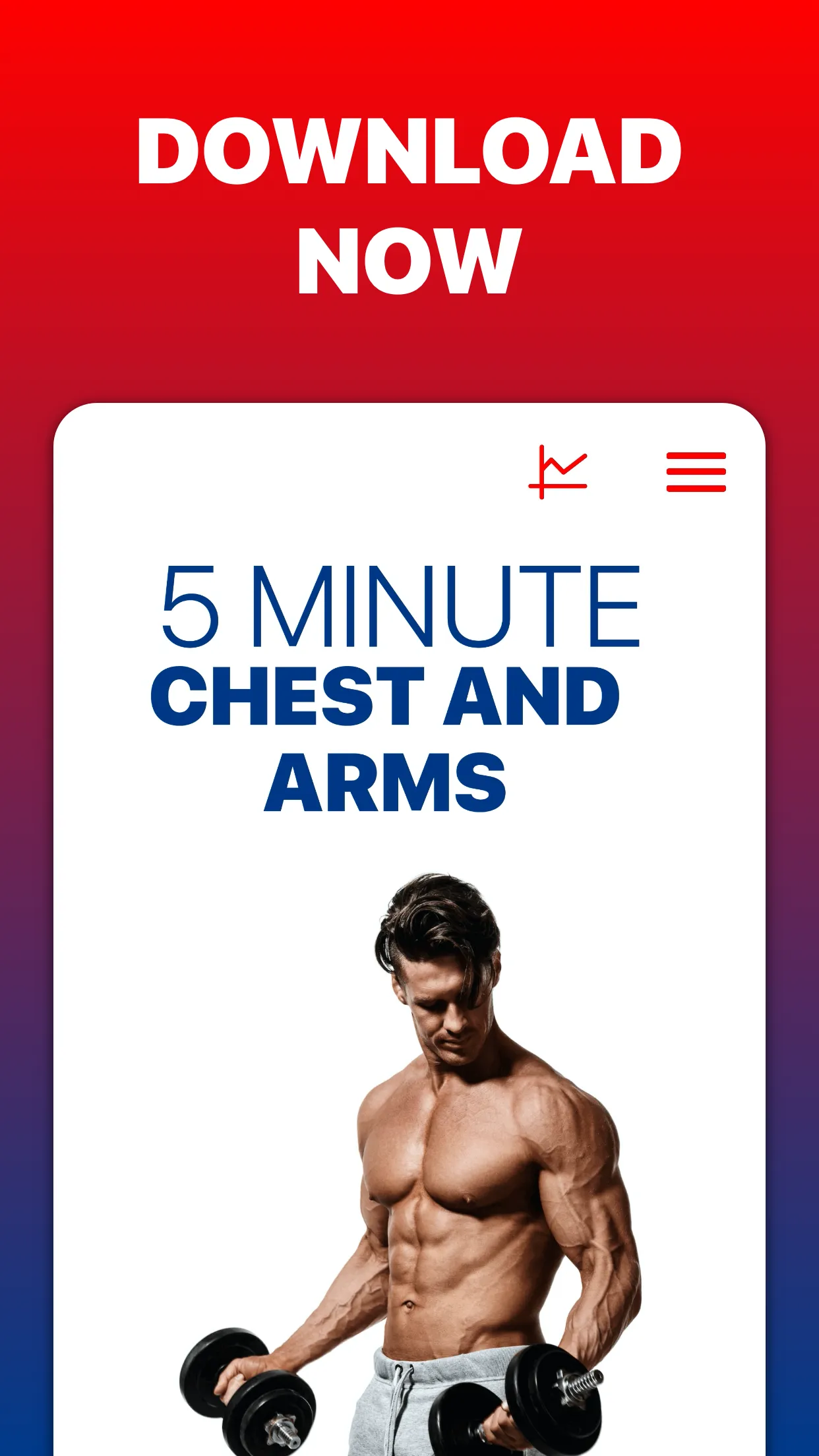 5 Minute Chest and Arms | Indus Appstore | Screenshot