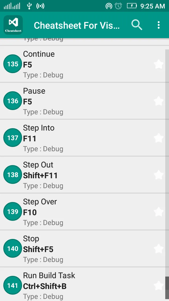 Cheatsheet For Visual Studio | Indus Appstore | Screenshot