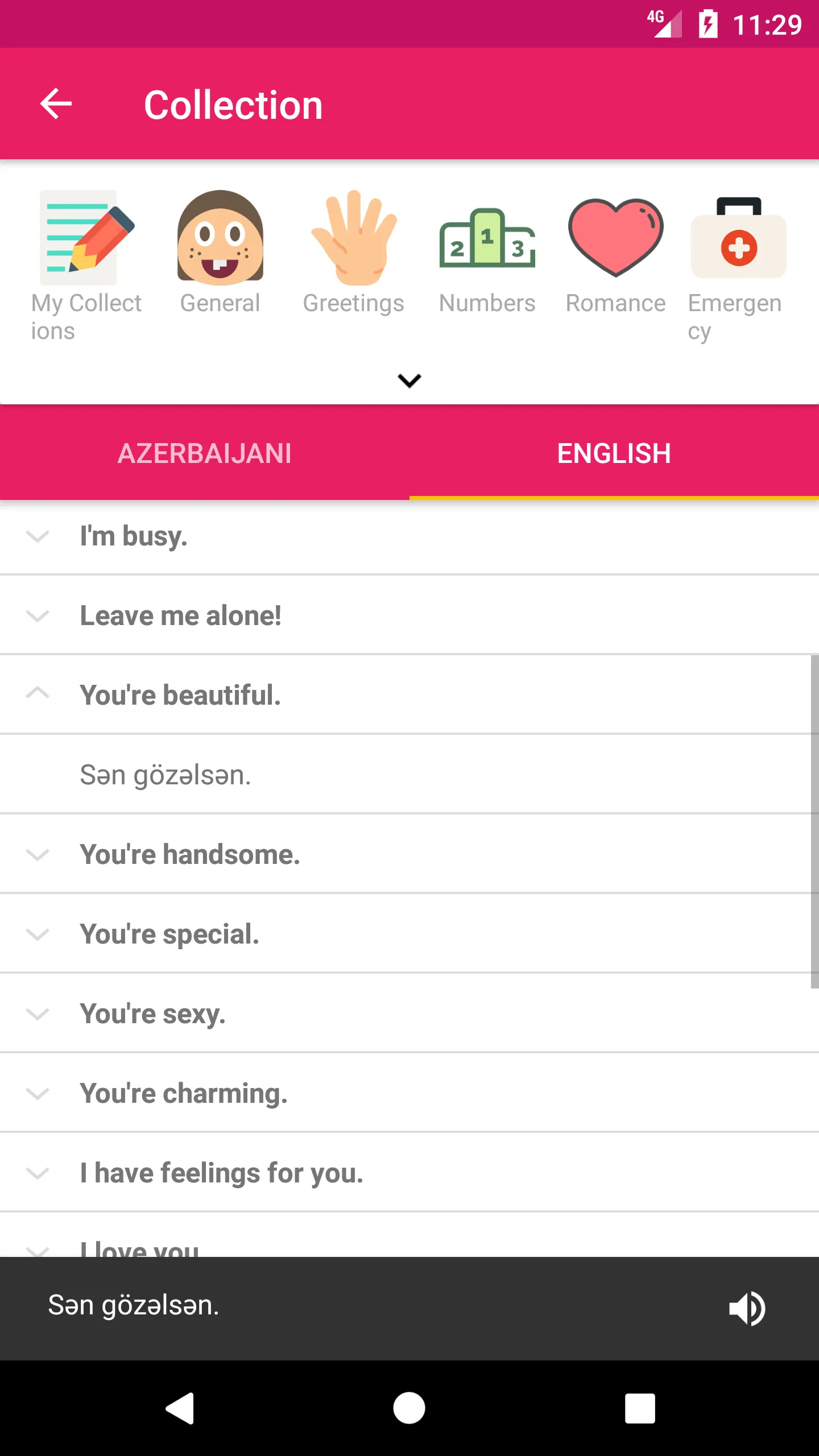 Azerbaijani English Dictionary | Indus Appstore | Screenshot