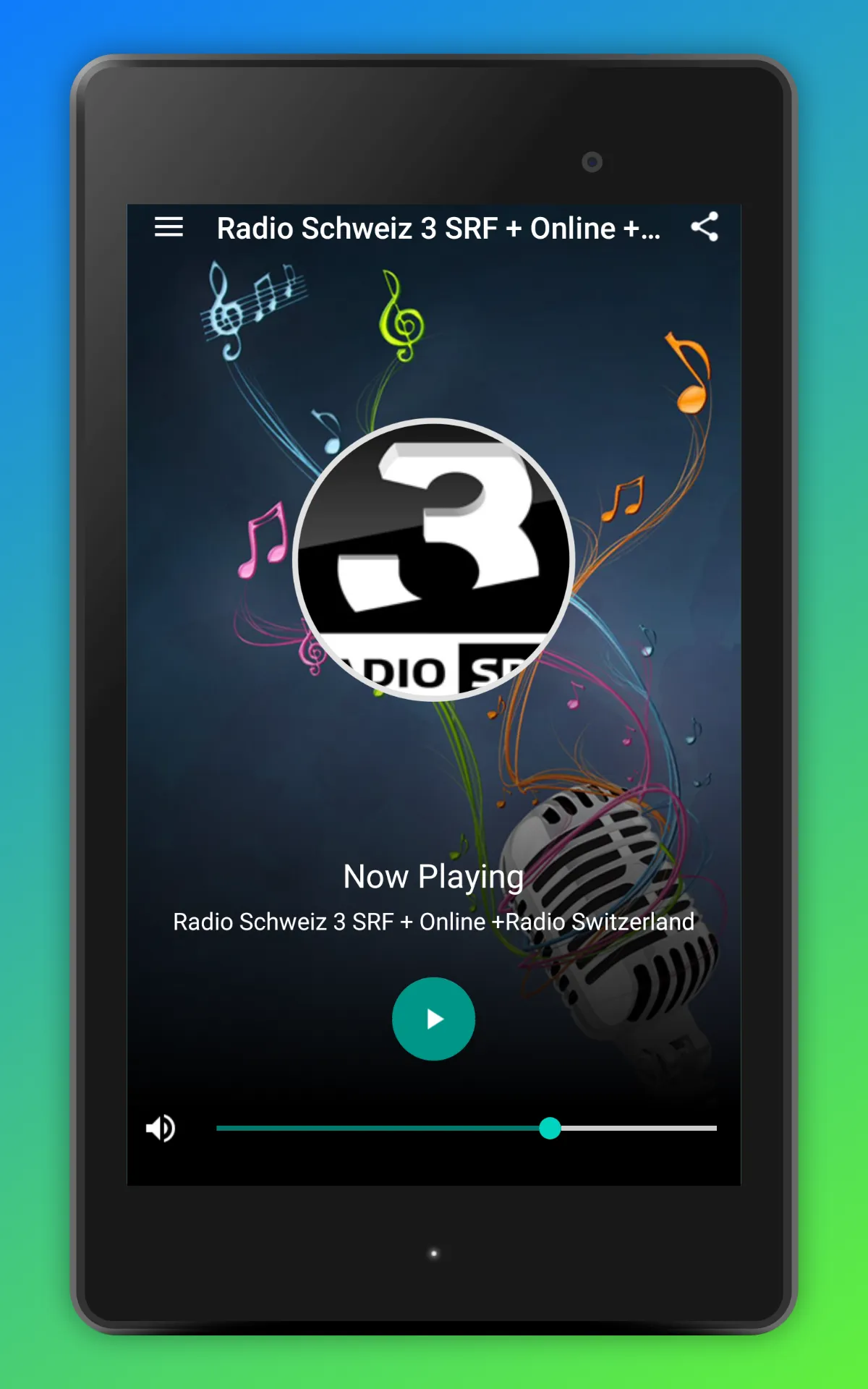 Radio SRF 3 Schweiz App Online | Indus Appstore | Screenshot