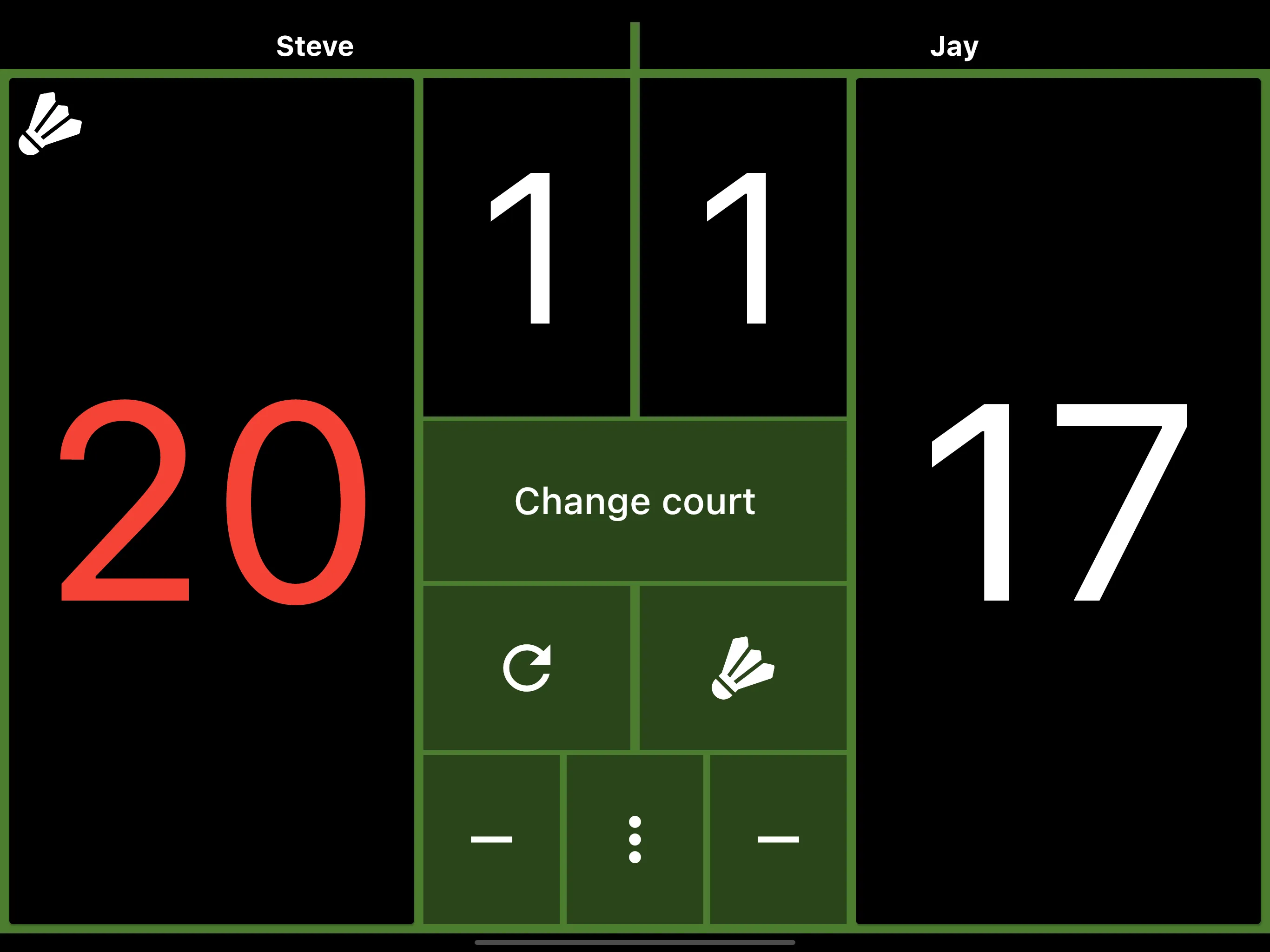 Badminton Scoreboard | Indus Appstore | Screenshot