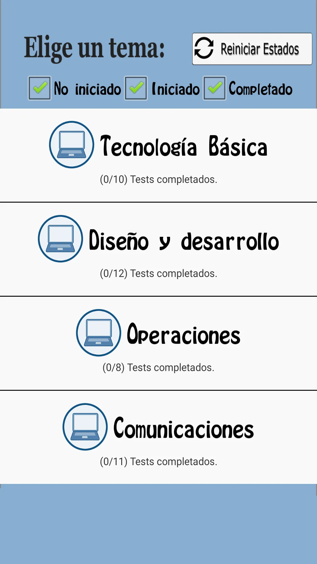 TestOpos Informática | Indus Appstore | Screenshot