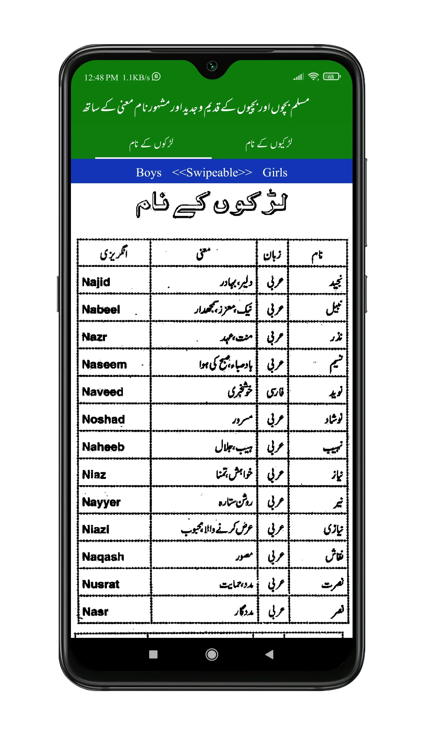 Islamic Name With Meanings | Indus Appstore | Screenshot