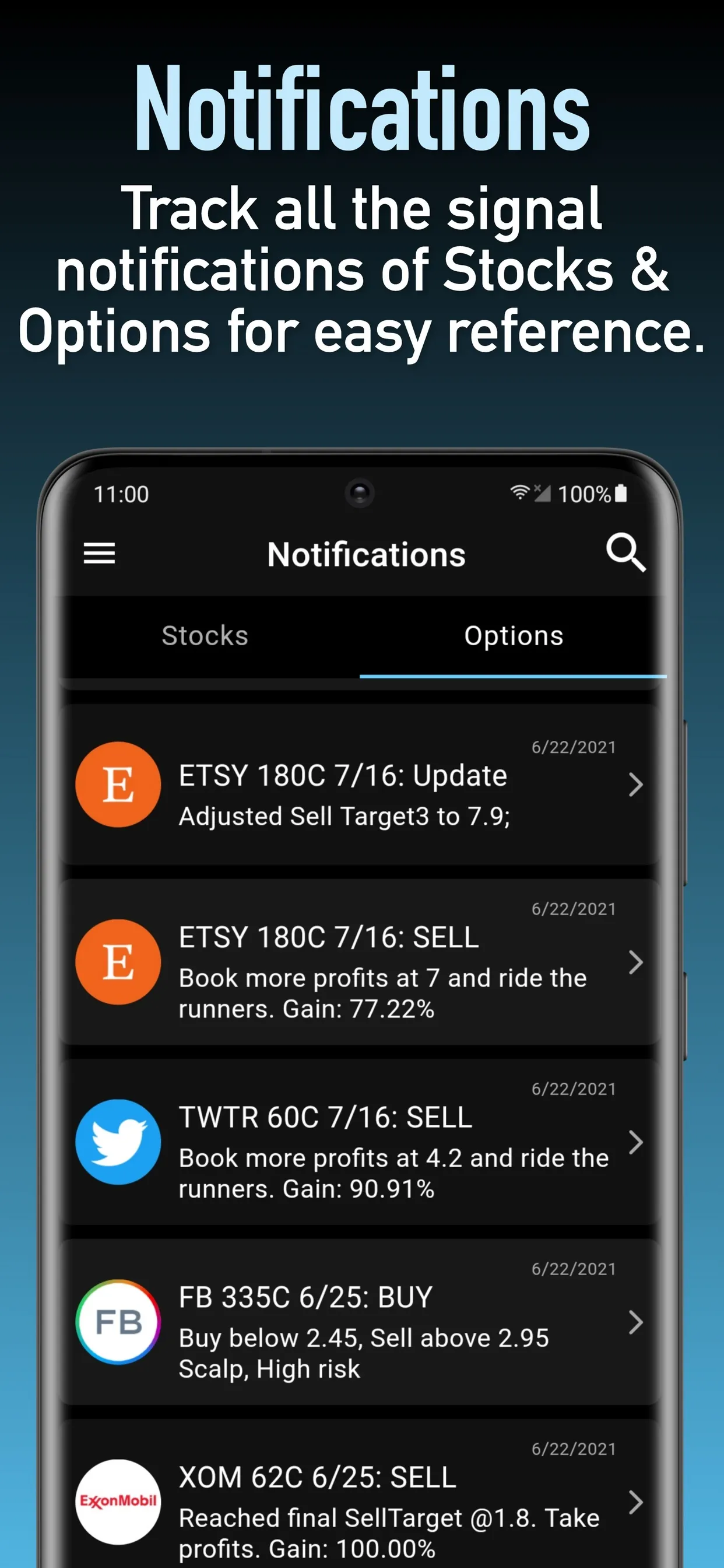 Trade Signals - Stocks Options | Indus Appstore | Screenshot