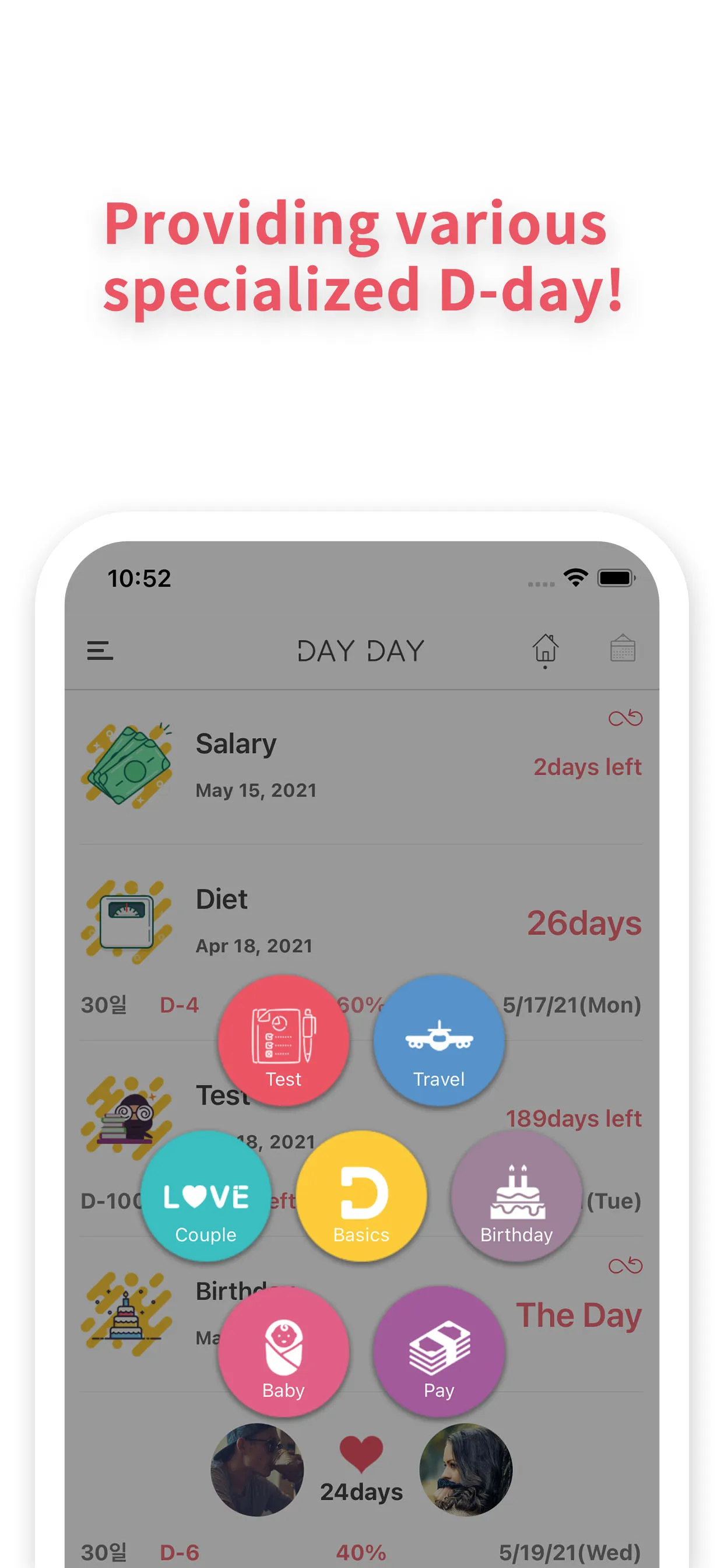 DAY DAY Widget : Countdown | Indus Appstore | Screenshot