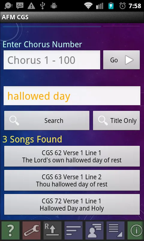 AFM CGS: Apostolic Faith Hymns | Indus Appstore | Screenshot