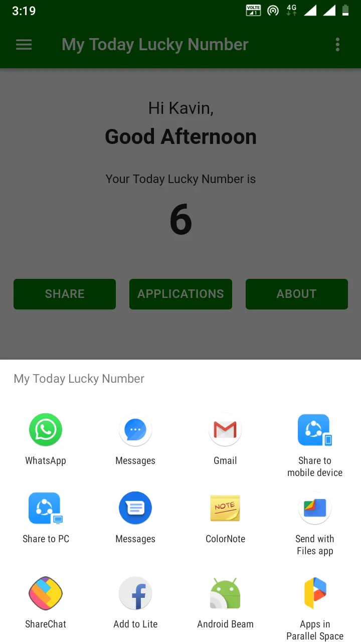 My Today Lucky Number | Indus Appstore | Screenshot