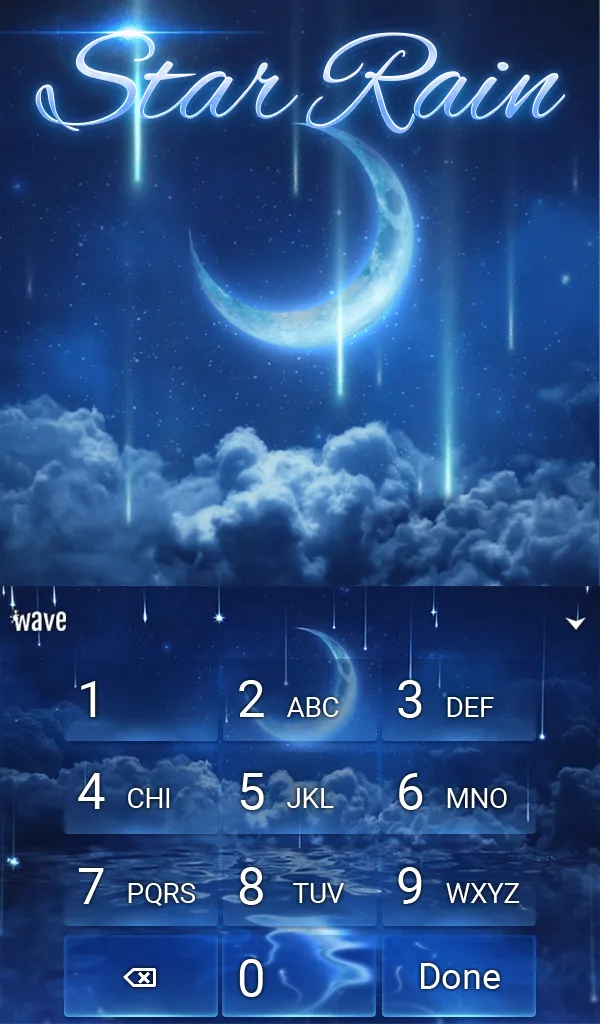 Star Rain Keyboard + Wallpaper | Indus Appstore | Screenshot