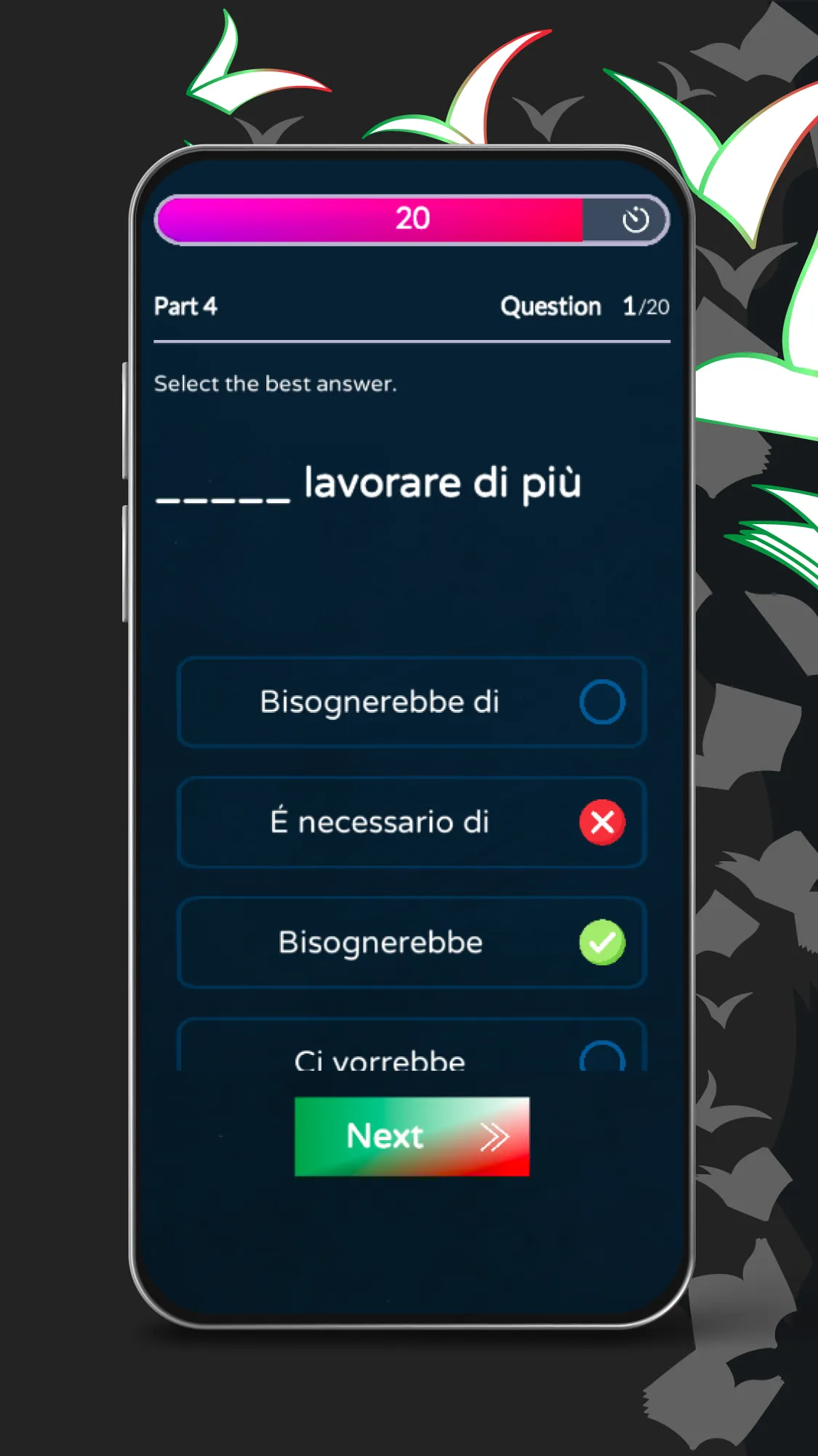 Test and Questionnaire - Italy | Indus Appstore | Screenshot