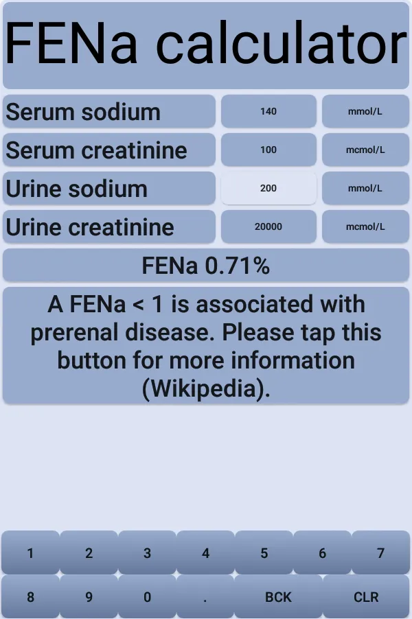 FENa - Fractional Excretion of | Indus Appstore | Screenshot