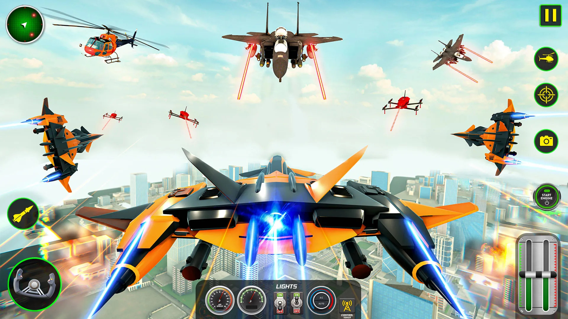 Air Robot Game - Flying Robot | Indus Appstore | Screenshot