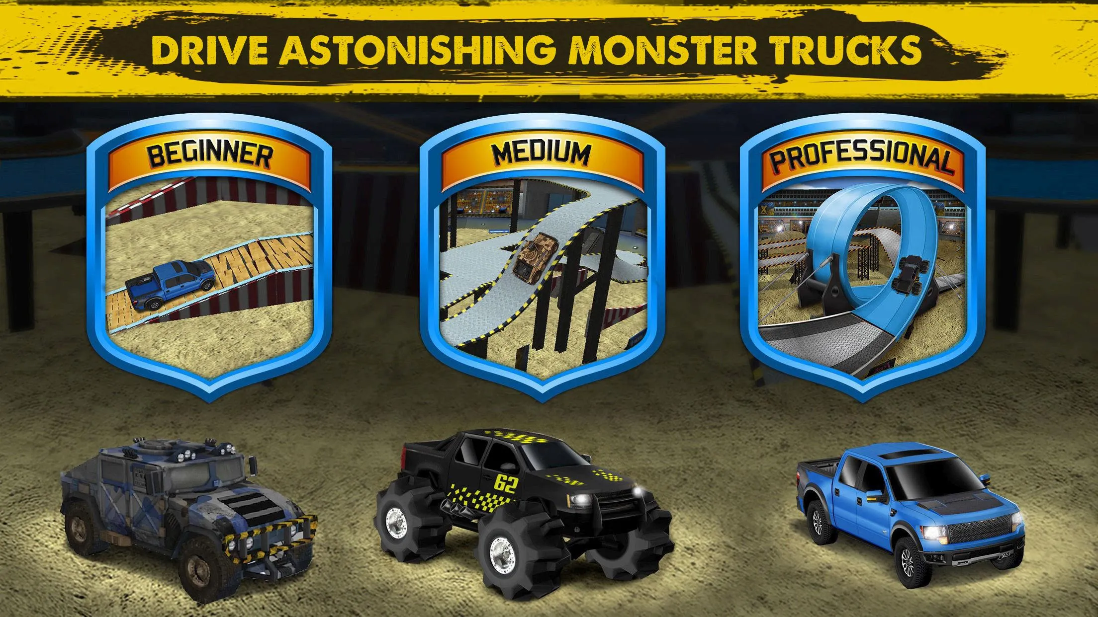 3D Monster Truck Parking Game | Indus Appstore | Screenshot