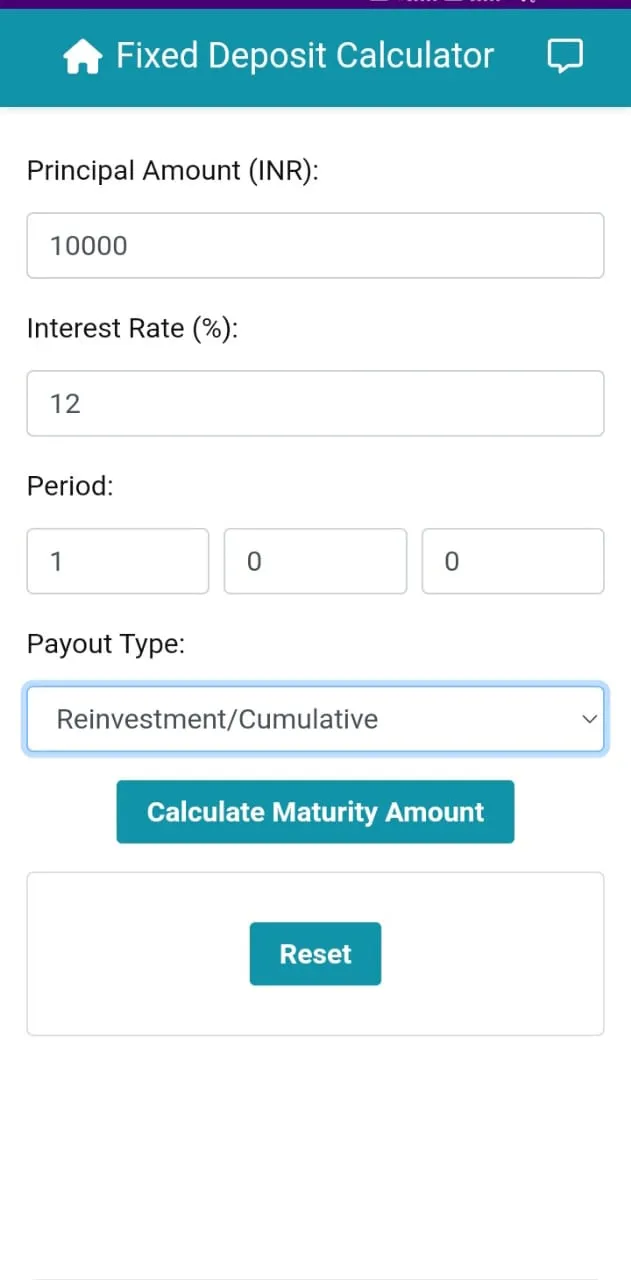 FD Interest Rates & Calculator | Indus Appstore | Screenshot