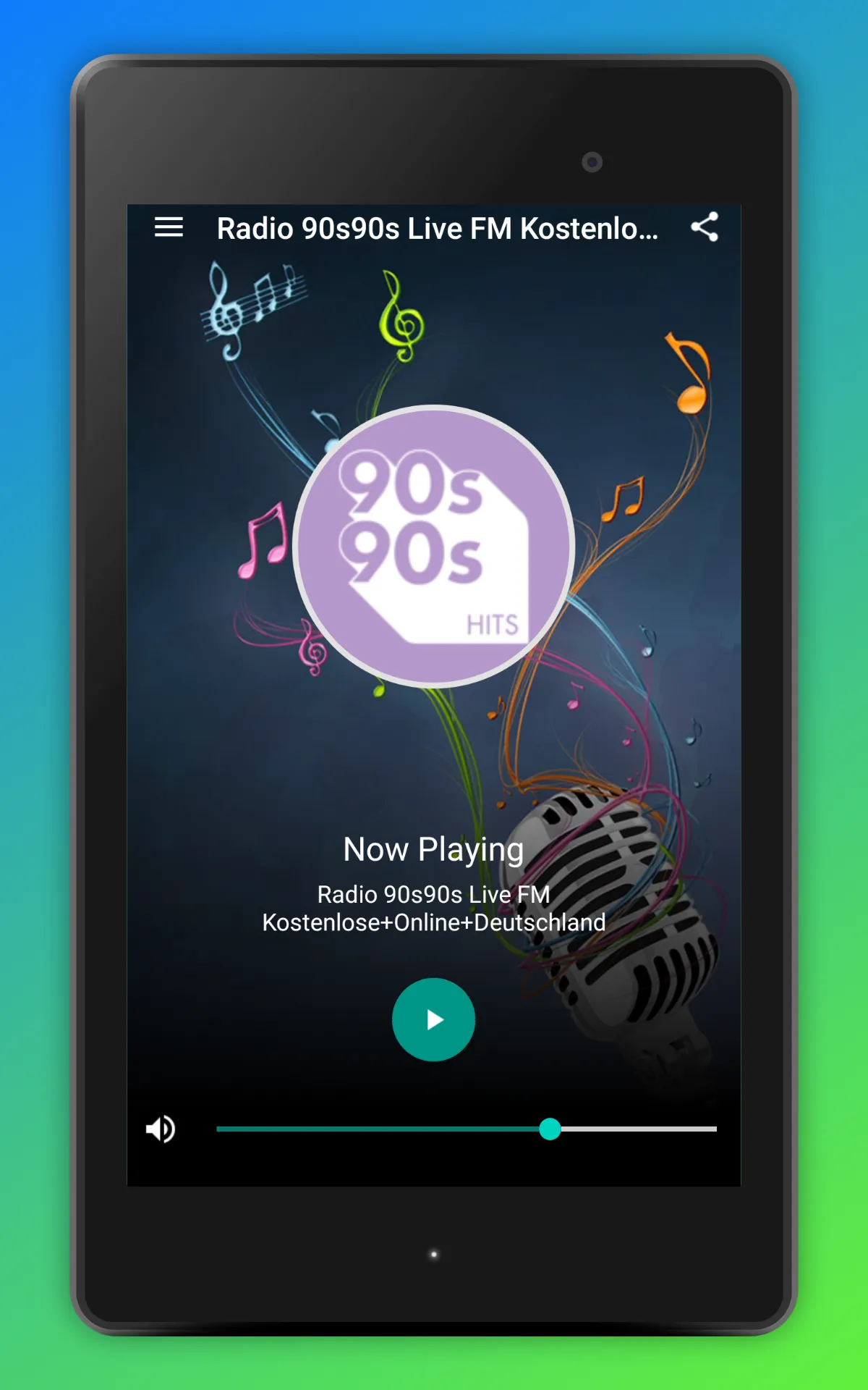 90s90s Radio Deutschland App | Indus Appstore | Screenshot