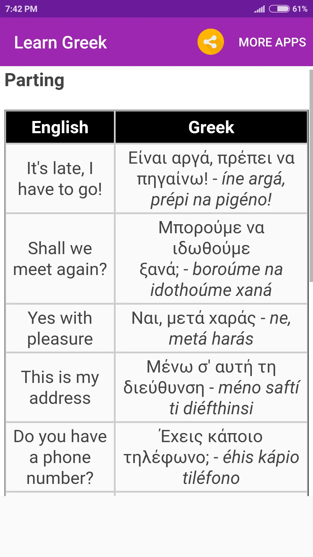 Learn Greek | Indus Appstore | Screenshot