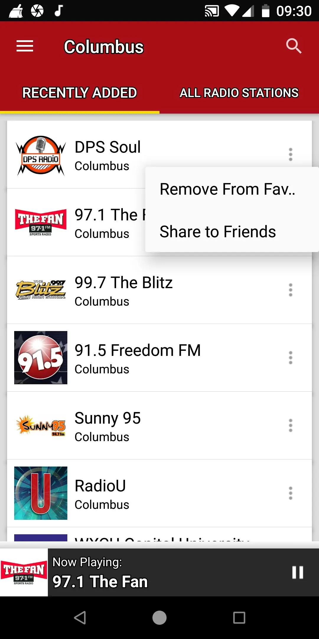 Columbus Radio Stations | Indus Appstore | Screenshot