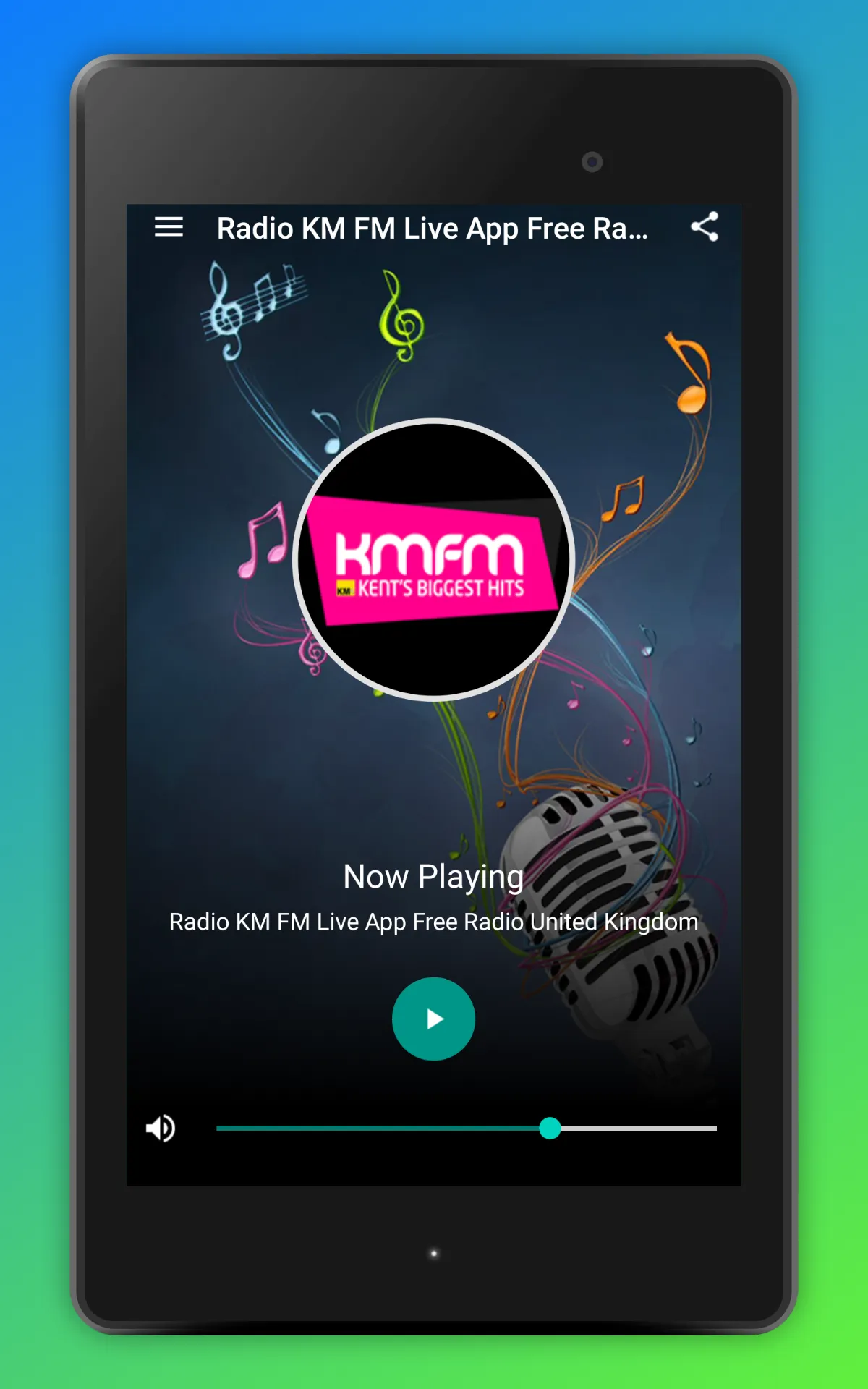 KMFM Radio App United Kingdom | Indus Appstore | Screenshot