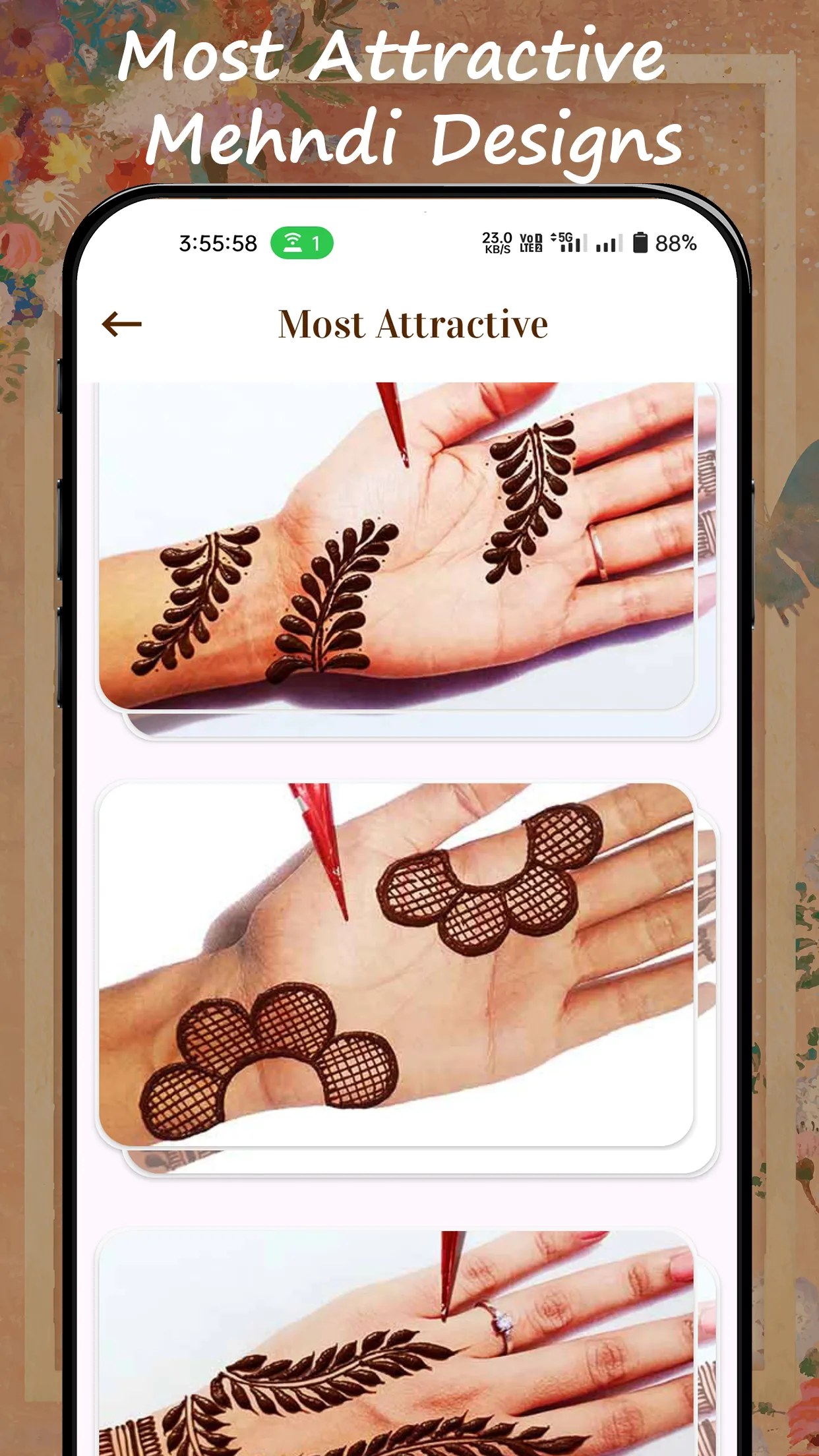 Mehndi Design Easy Simple | Indus Appstore | Screenshot