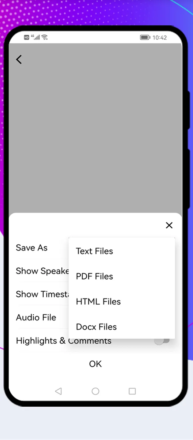 Audio to Text Converter | Indus Appstore | Screenshot