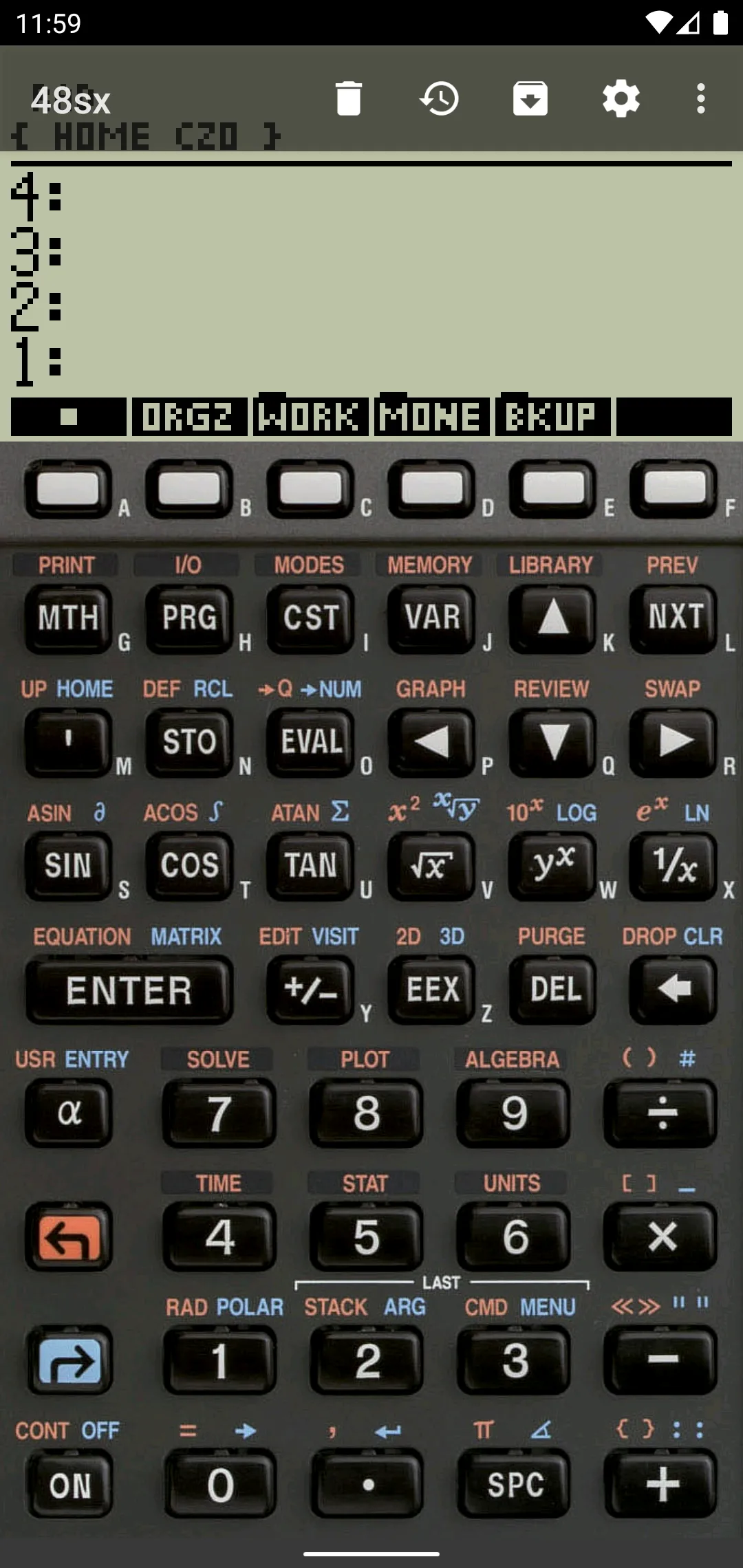 48sx, a vintage RPN calculator | Indus Appstore | Screenshot