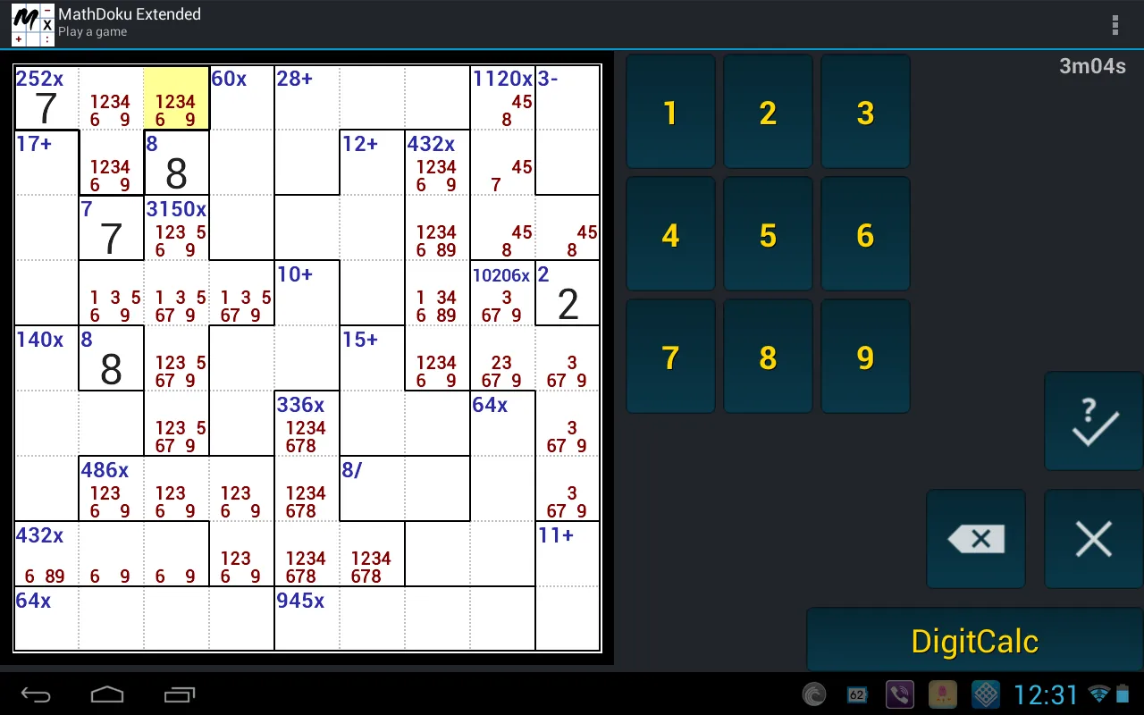 MathDoku Killsud | Indus Appstore | Screenshot