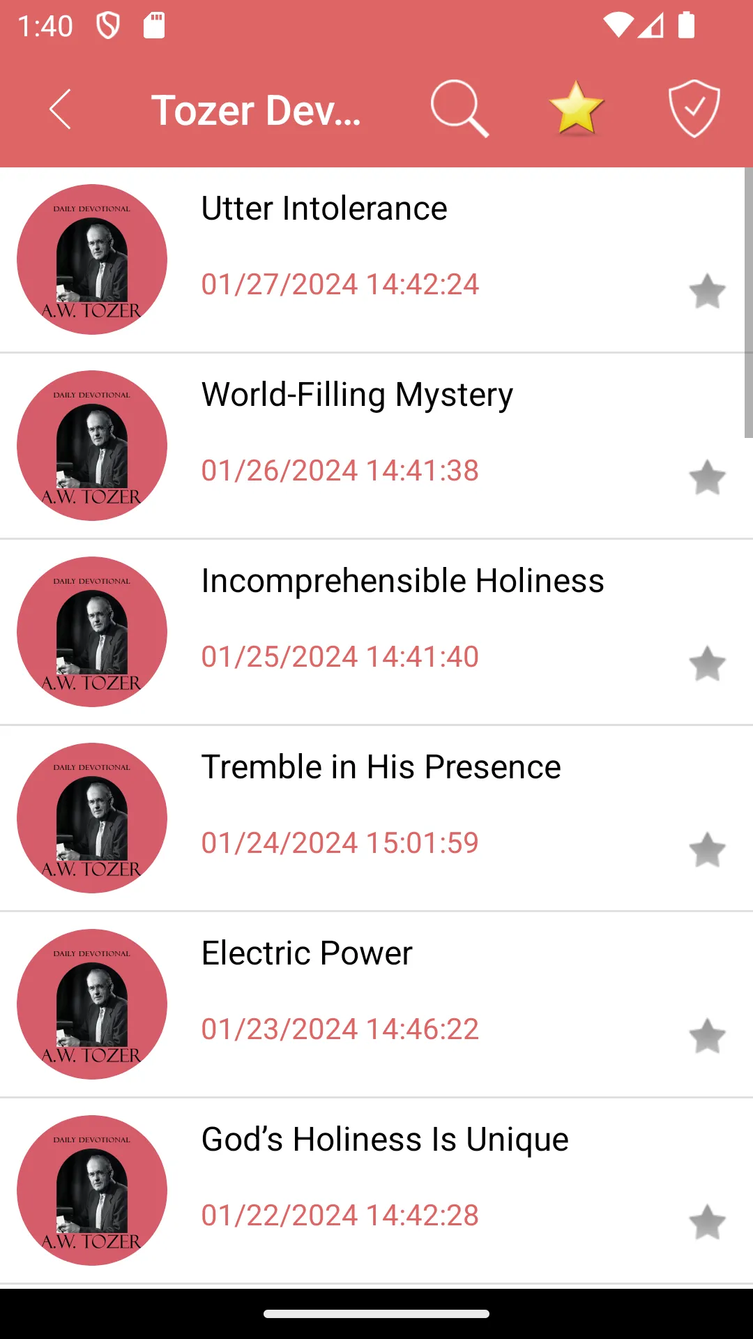 AW Tozer Devotionals - Daily | Indus Appstore | Screenshot