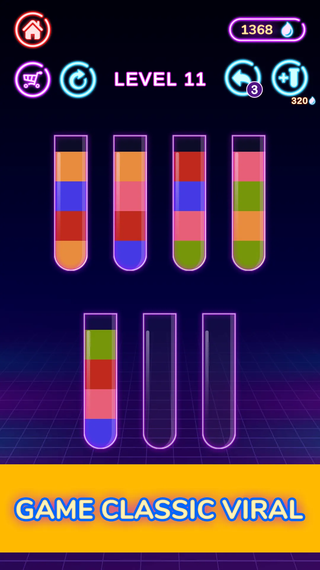 Water Sort Glow - Color Puzzle | Indus Appstore | Screenshot