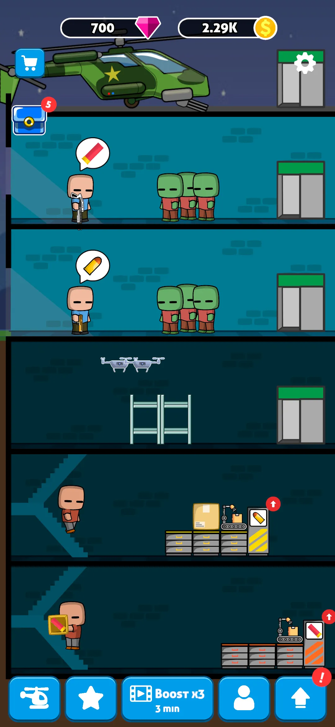 Zombie Shoot: Idle Gun Factory | Indus Appstore | Screenshot