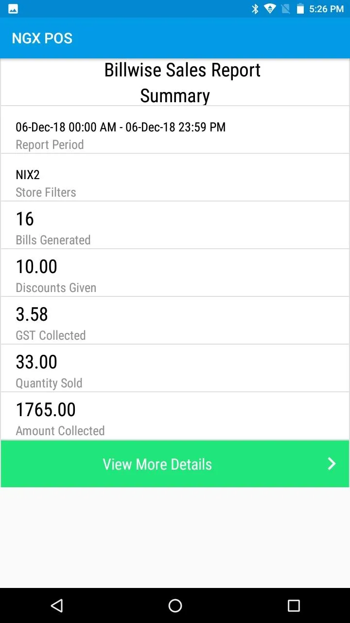 NGX POS Dashboard | Indus Appstore | Screenshot