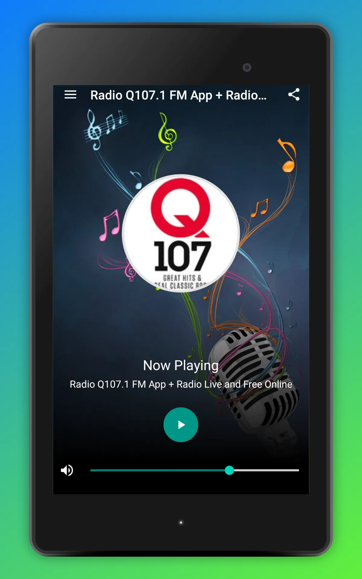 Q107 Toronto App Radio Canada | Indus Appstore | Screenshot