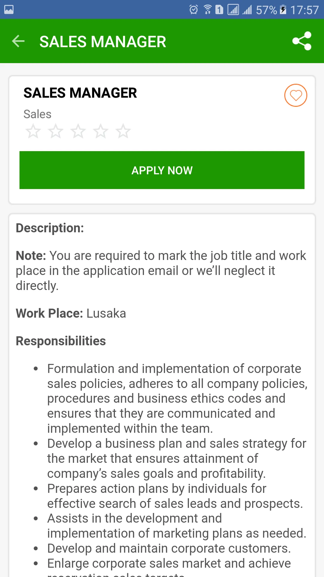 Zambia Jobs | Indus Appstore | Screenshot