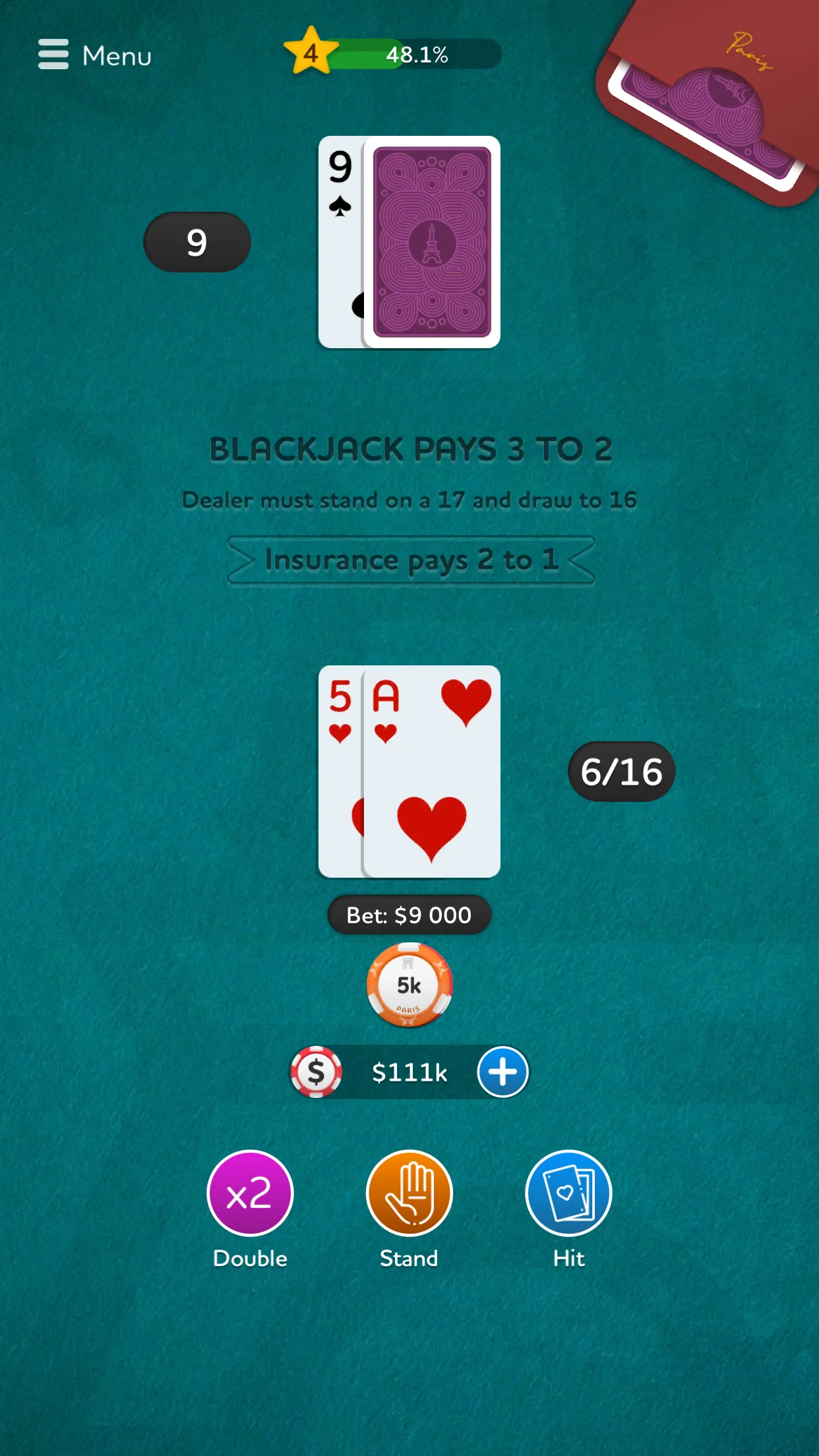 Blackjack - Casino Card Game | Indus Appstore | Screenshot