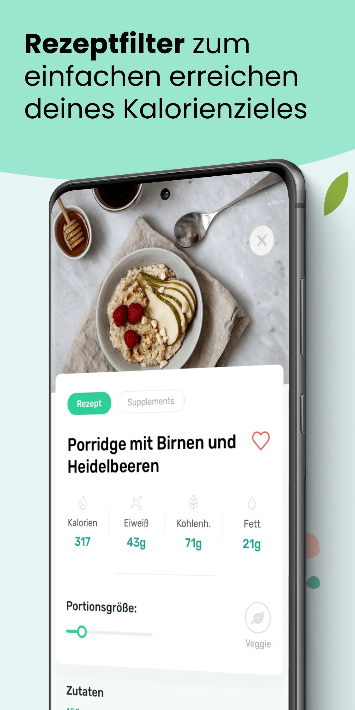 Foodiary: Ernährungsplaner-App | Indus Appstore | Screenshot