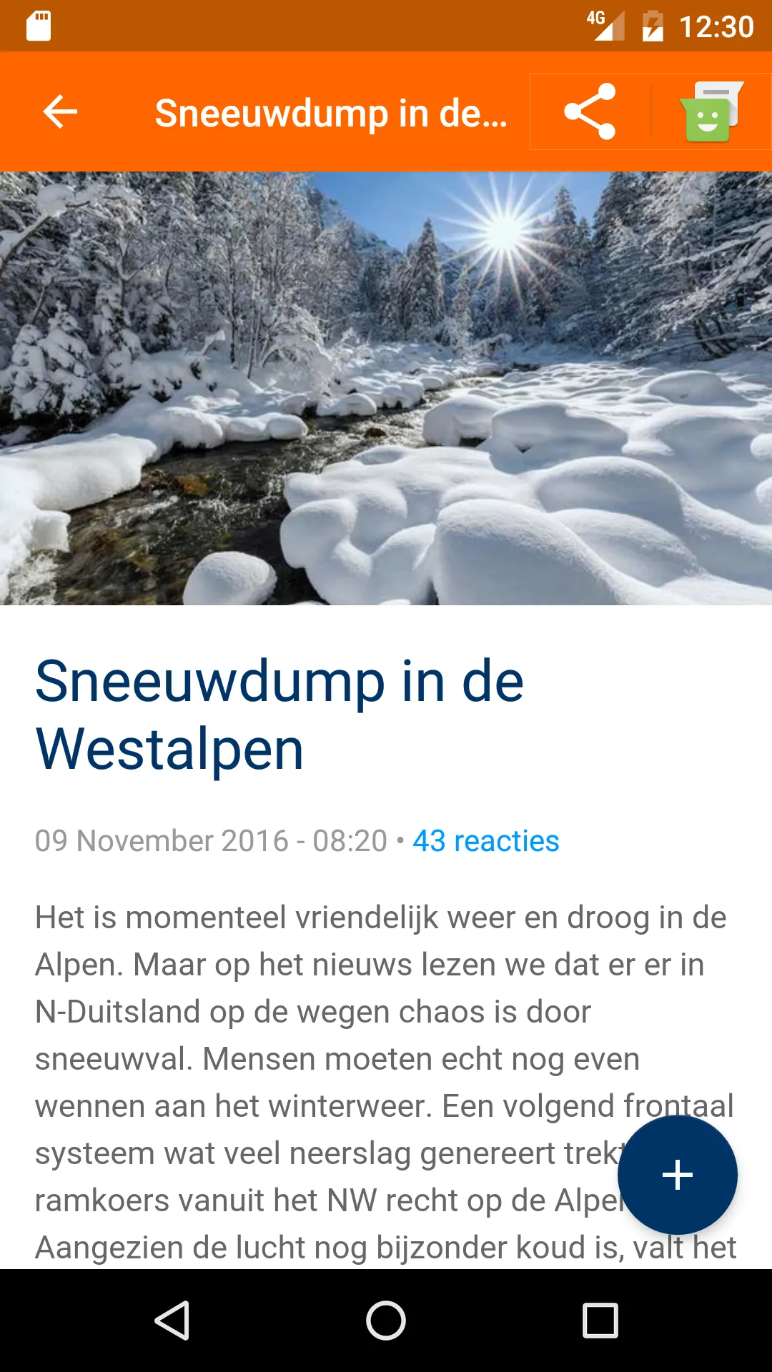 Sneeuwhoogte.nl | Indus Appstore | Screenshot