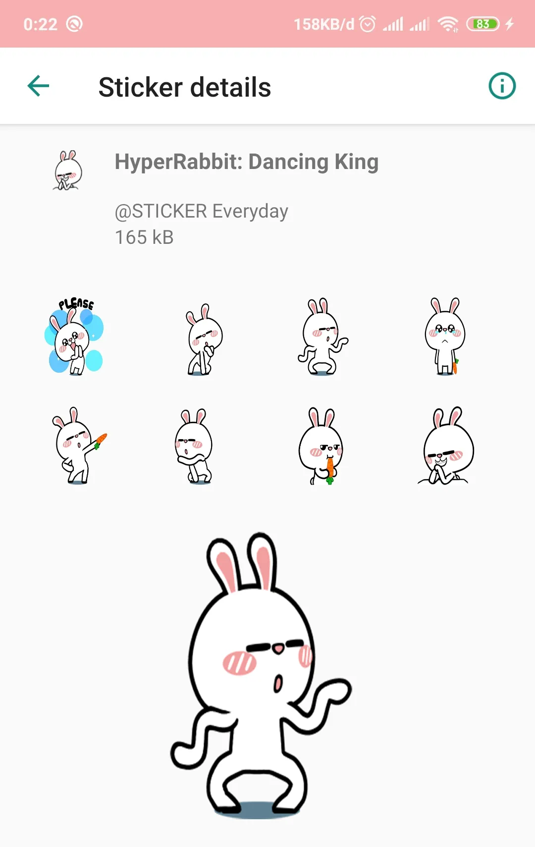 WAStickerApps - Cute Bunny Sti | Indus Appstore | Screenshot