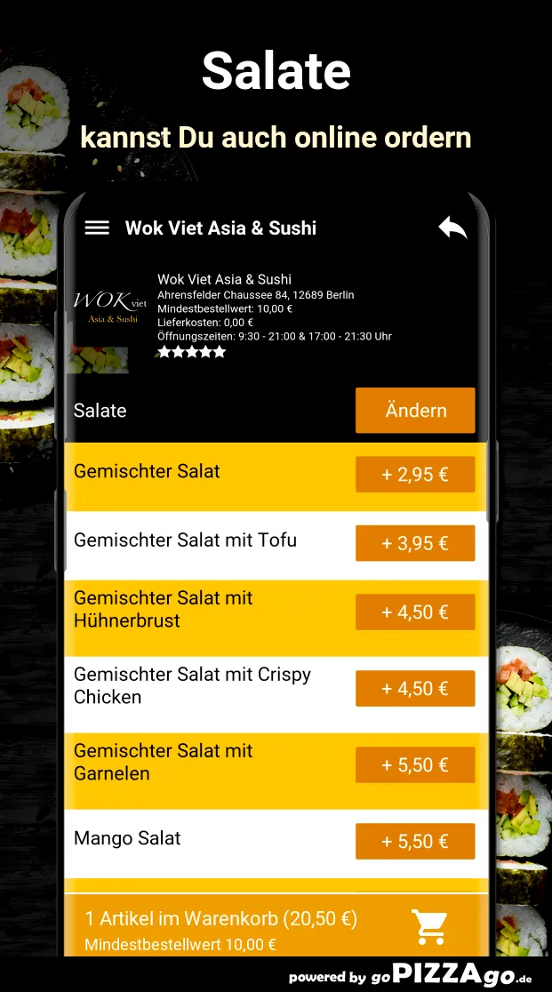 Wok Viet Asia - Sushi Berlin | Indus Appstore | Screenshot