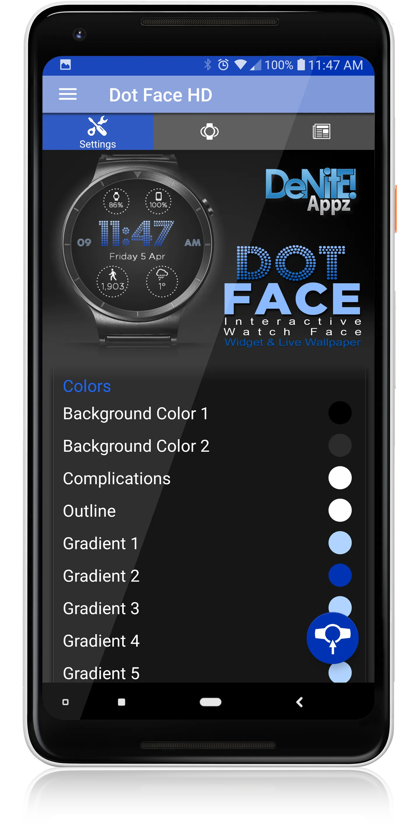 Dot Face HD Watch Face | Indus Appstore | Screenshot