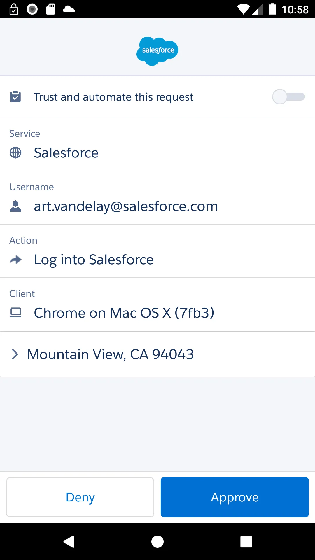 Salesforce Authenticator | Indus Appstore | Screenshot