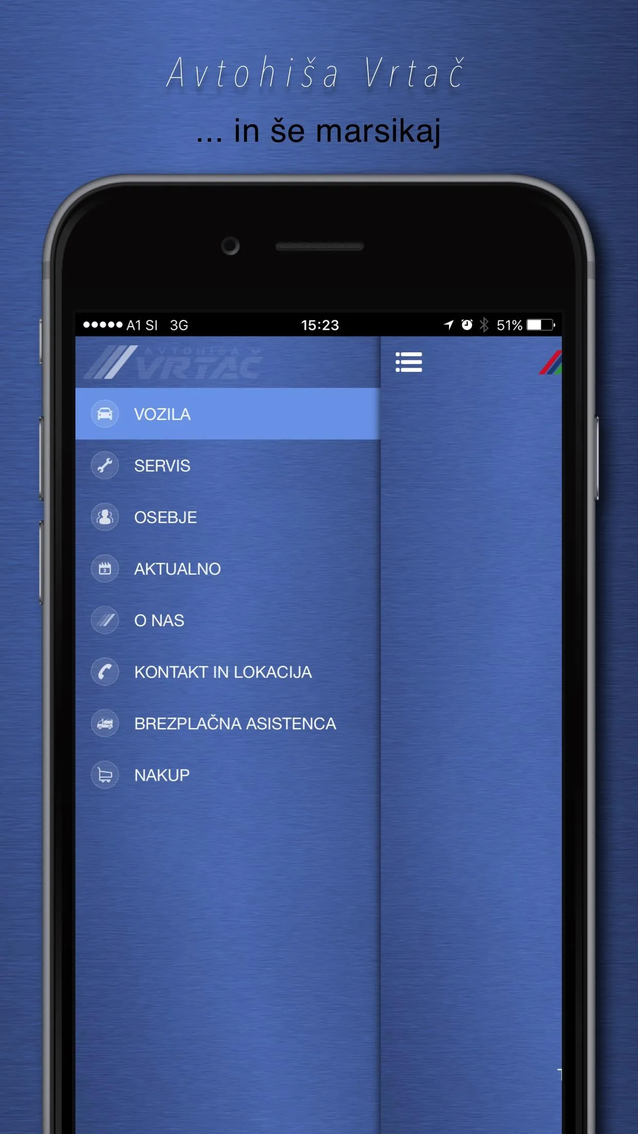 Avtohiša Vrtač | Indus Appstore | Screenshot