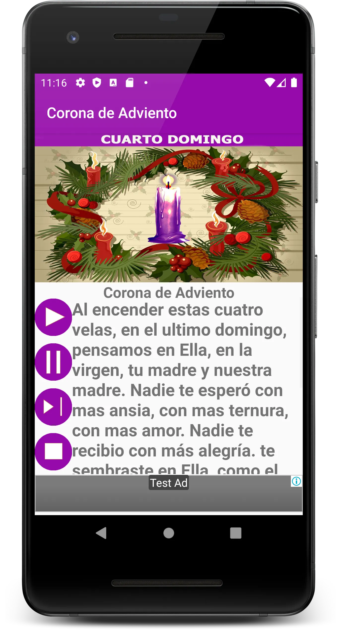 Corona de Adviento | Indus Appstore | Screenshot