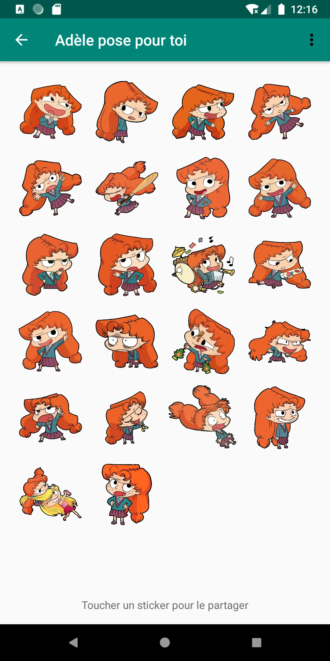 Stickers Mortelle Adèle | Indus Appstore | Screenshot