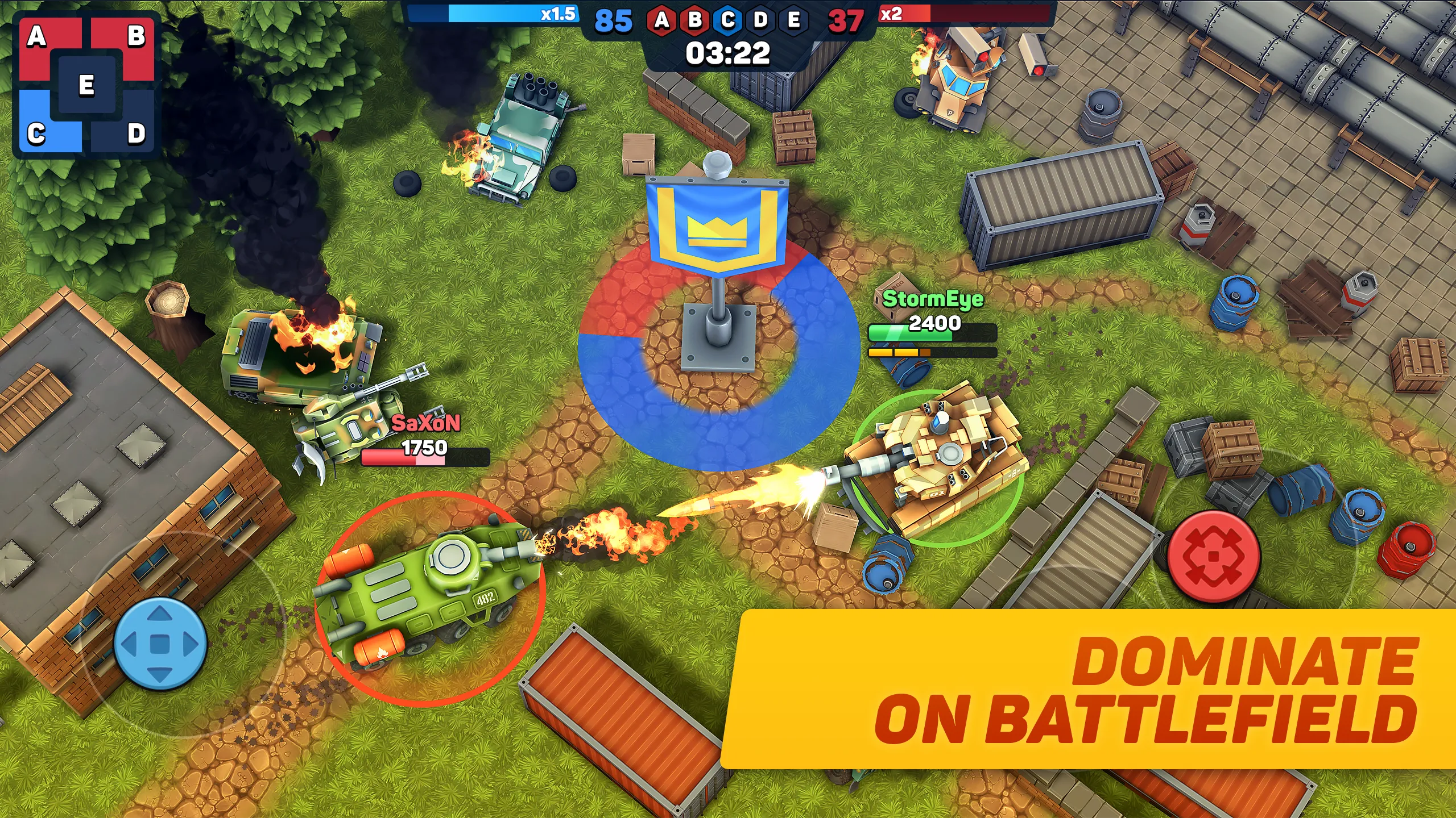 Tank Domination - 5v5 arena | Indus Appstore | Screenshot