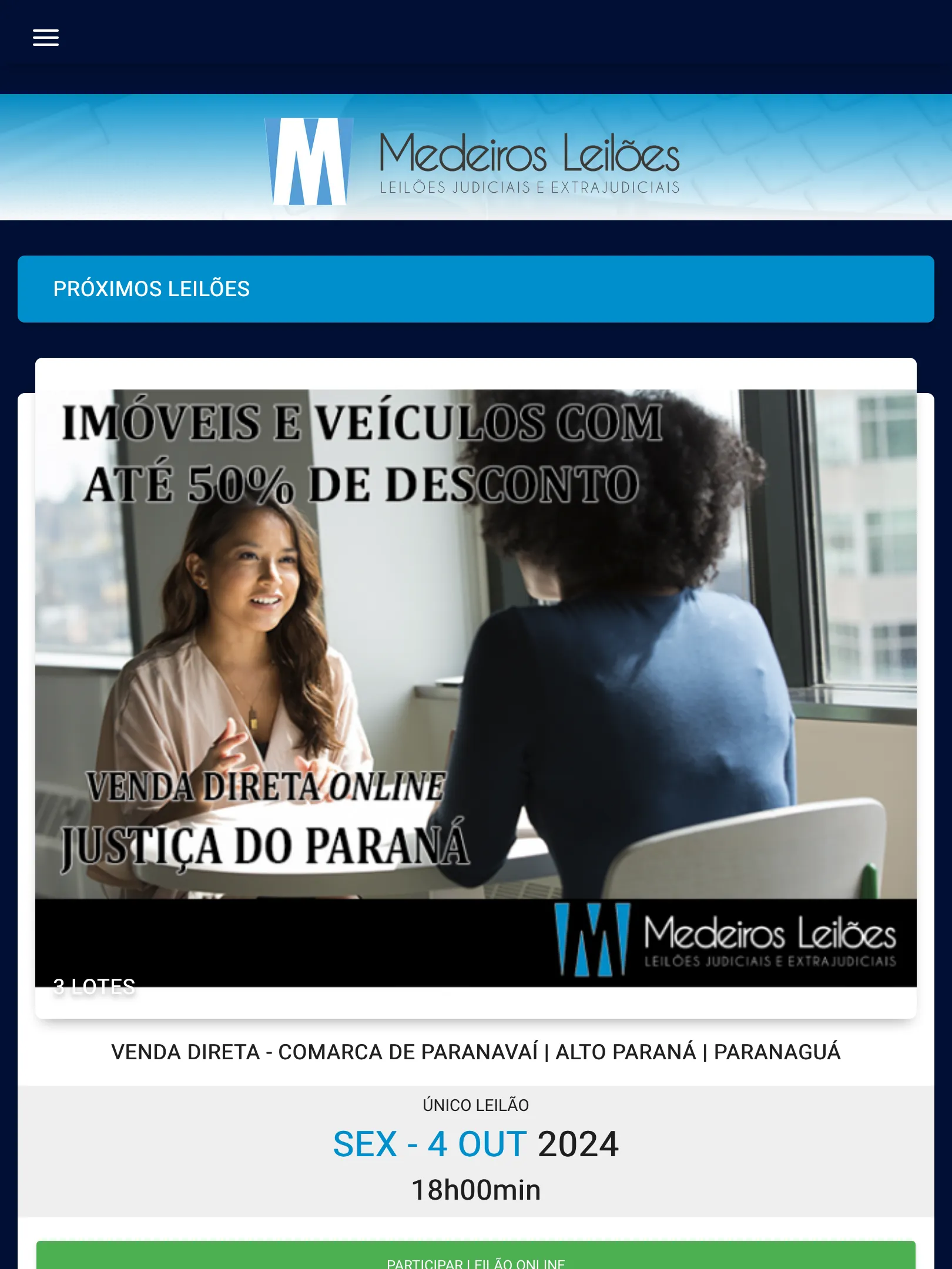 Medeiros Leilões | Indus Appstore | Screenshot