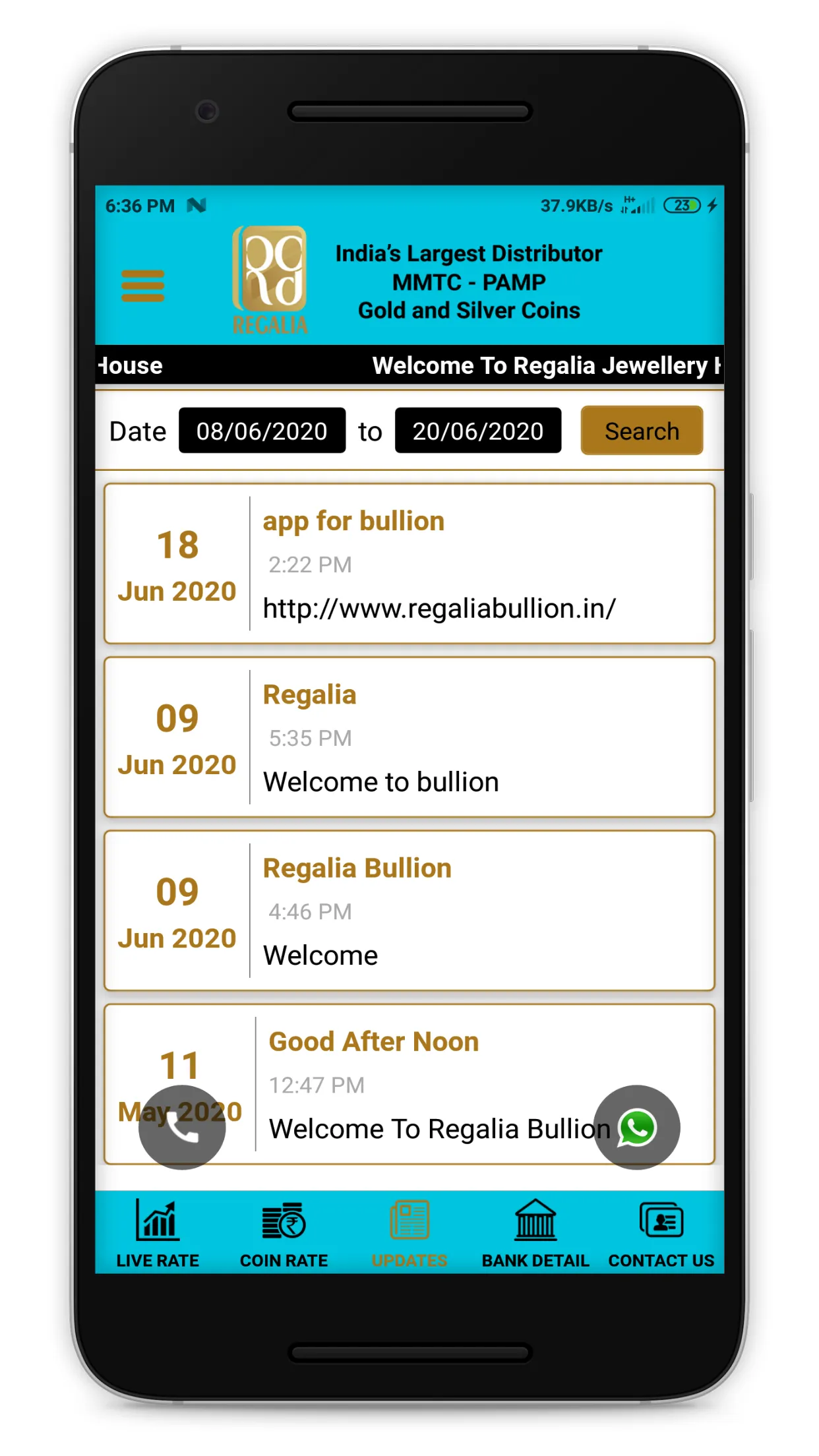 Regalia Bullion | Indus Appstore | Screenshot