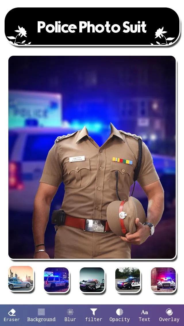 Men Police Photo Suit | Indus Appstore | Screenshot