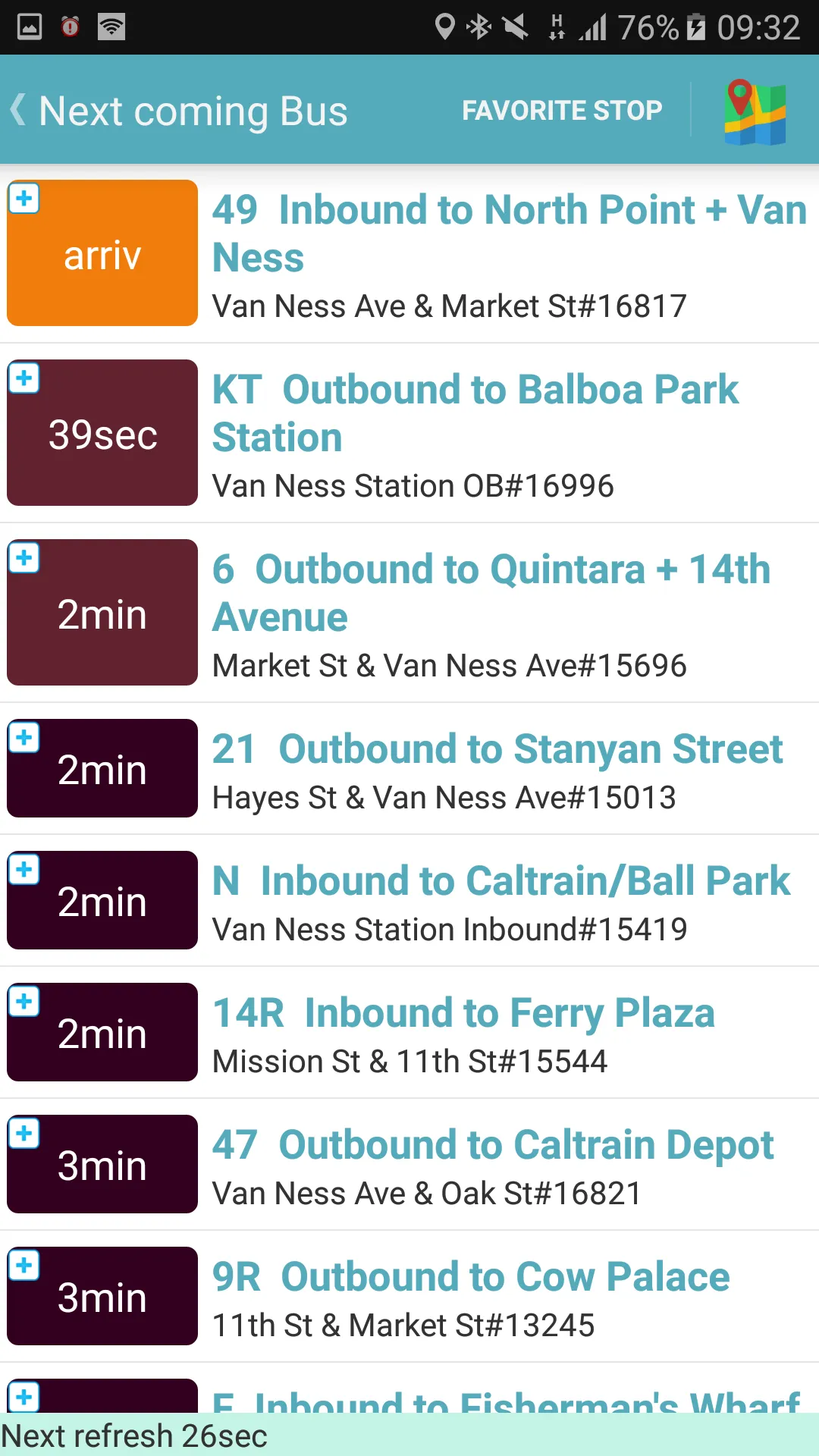 San Francisco  Bus Tracker | Indus Appstore | Screenshot