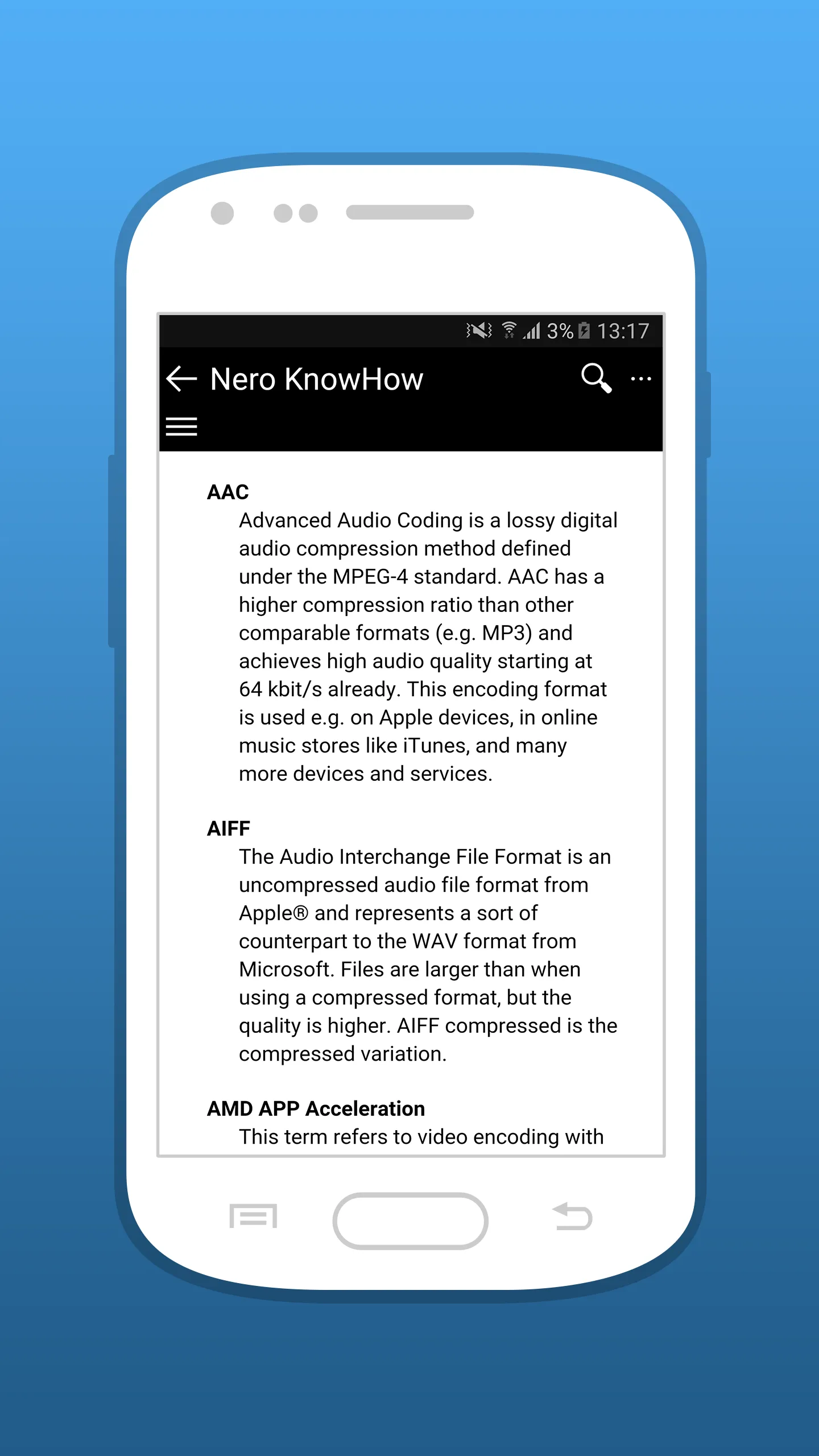 Nero KnowHow | Indus Appstore | Screenshot