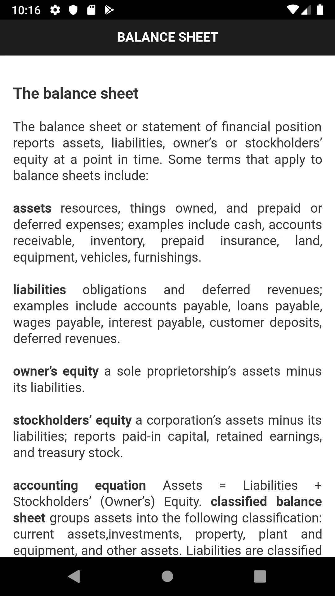 Accounting  Notes | Indus Appstore | Screenshot