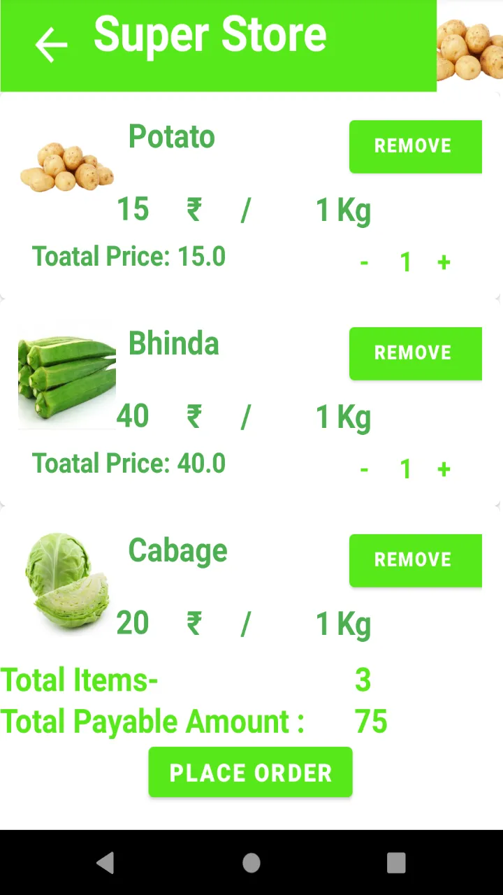 Vegetable Market | Indus Appstore | Screenshot